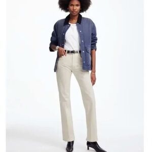 Madewell Relaxed Bootcut Jeans Vintage Ivory Stretch High Rise Size 28 NWT